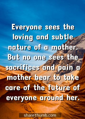 sacrifice quotes for mother